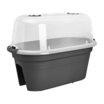 green basics balkon anzuchtset 55cm living schwarz